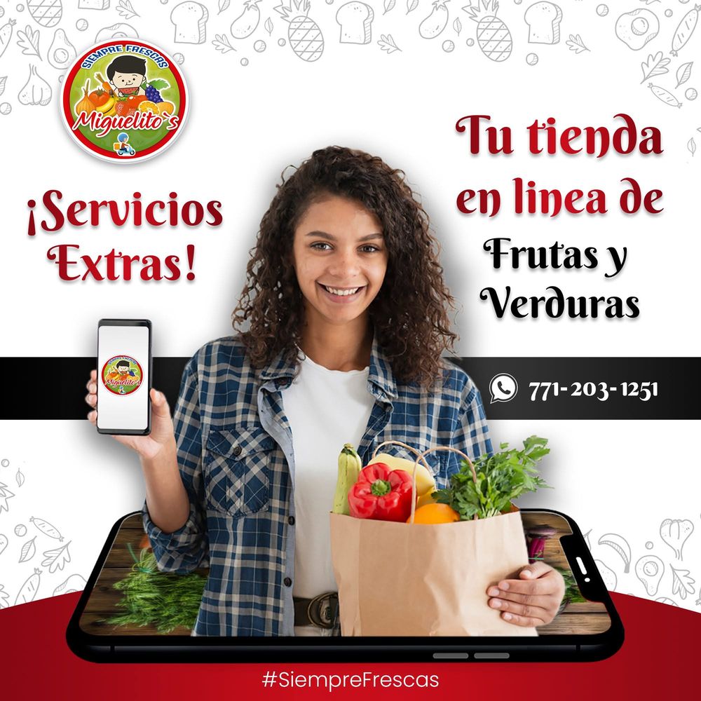 Promocional de tienda en línea para Miguelito's